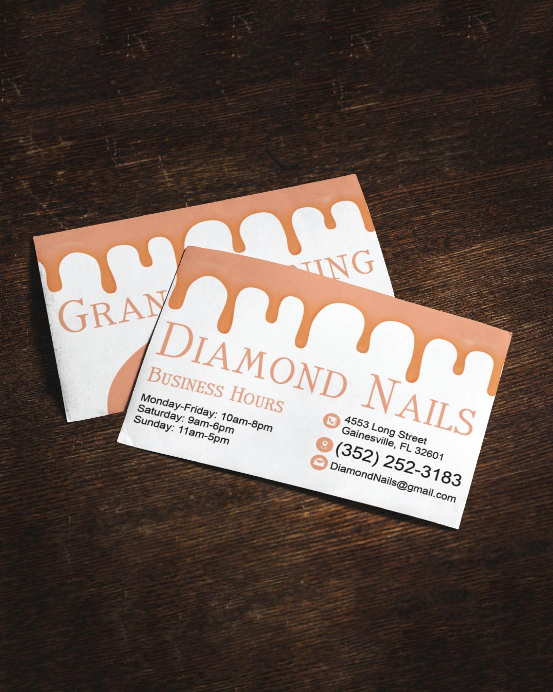 Paint Falling Postcards