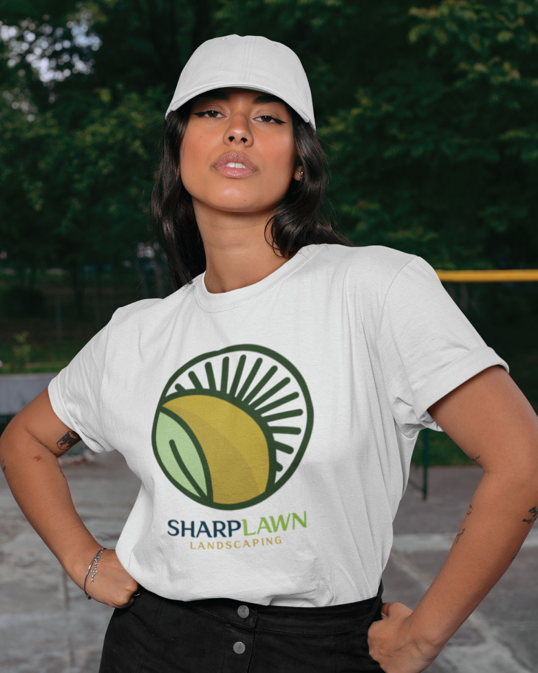 AP Printing - Sun with Leaves T - Shirt - Custom Printing Services