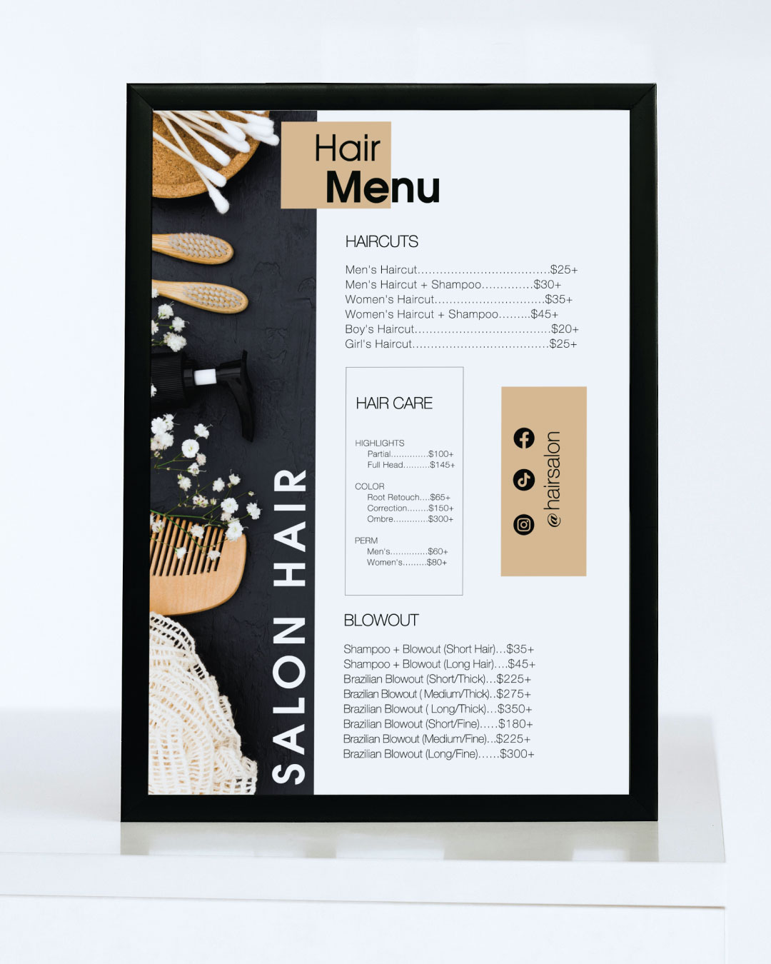 AP Printing - Minimalist Dark Price List - Custom Printing Services
