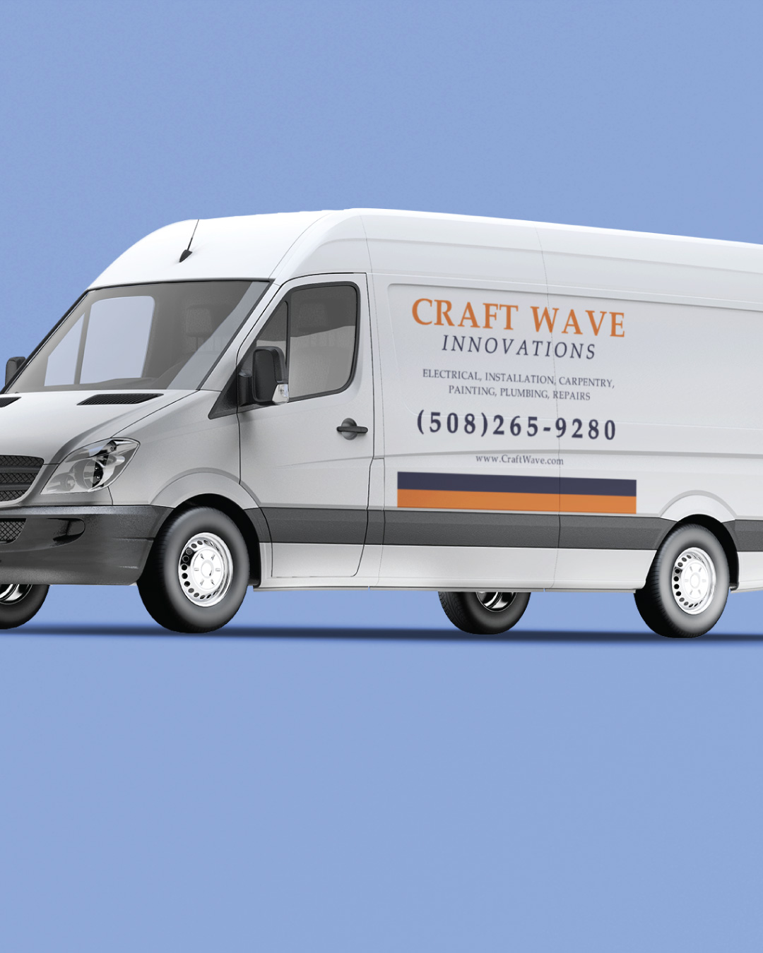 Orange Design Car Magnets