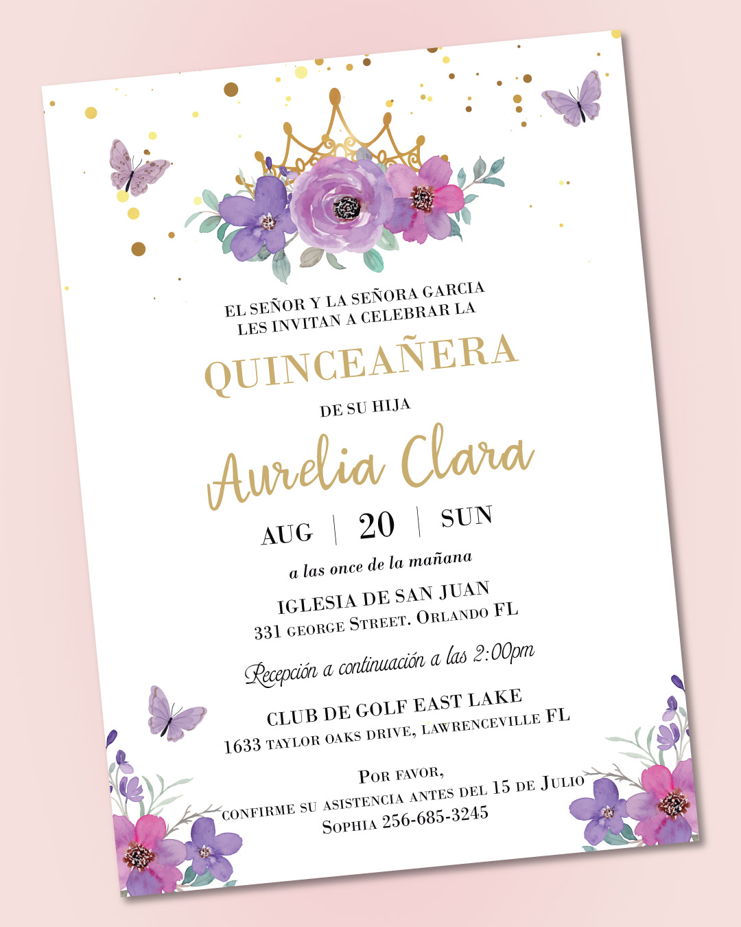 Cute Watercolor Flowers Arrangement