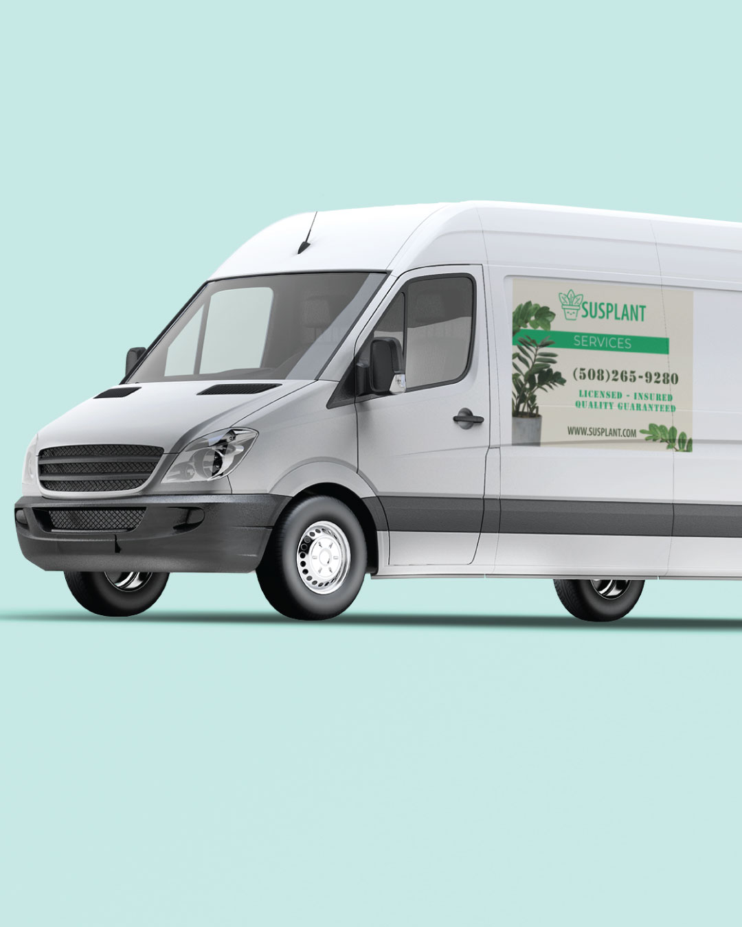 Green Plant Car Magnets AP Printing - Green Plant Car Magnets - Custom Printing Services