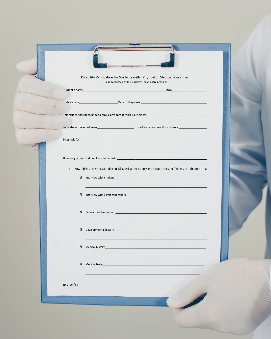 Medical Disability Form