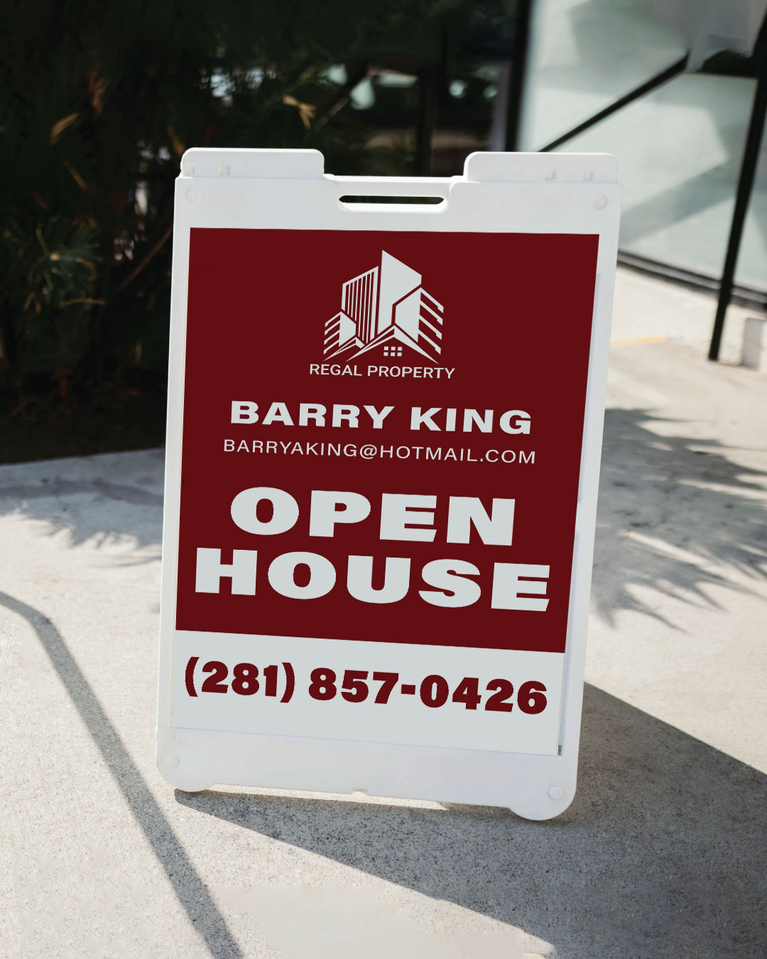 Classic Red Wine A Frame Sign