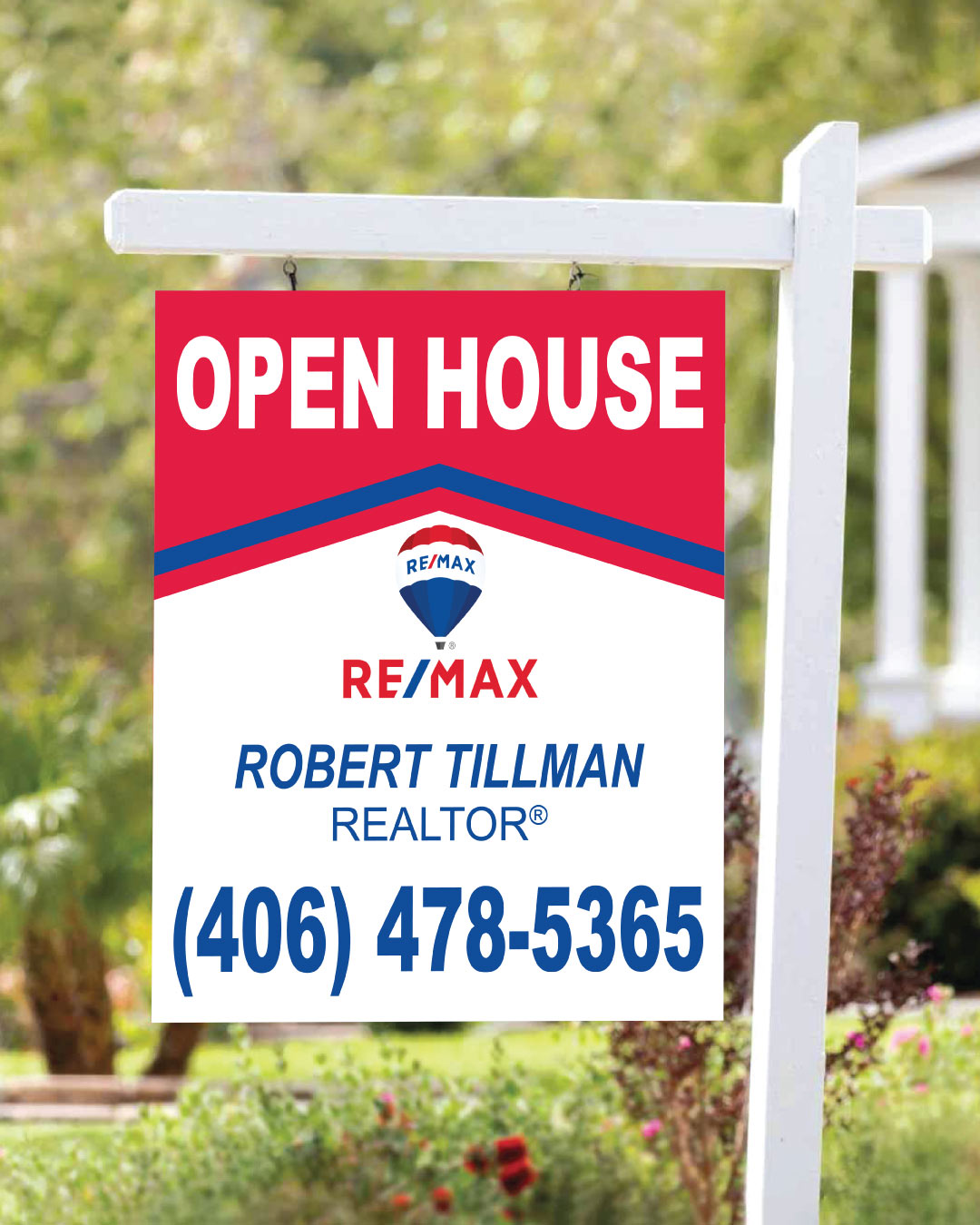 Remax Blue Sky Estates Colonial Sign AP Printing - Remax Blue Sky Estates Colonial Sign - Custom Printing Services