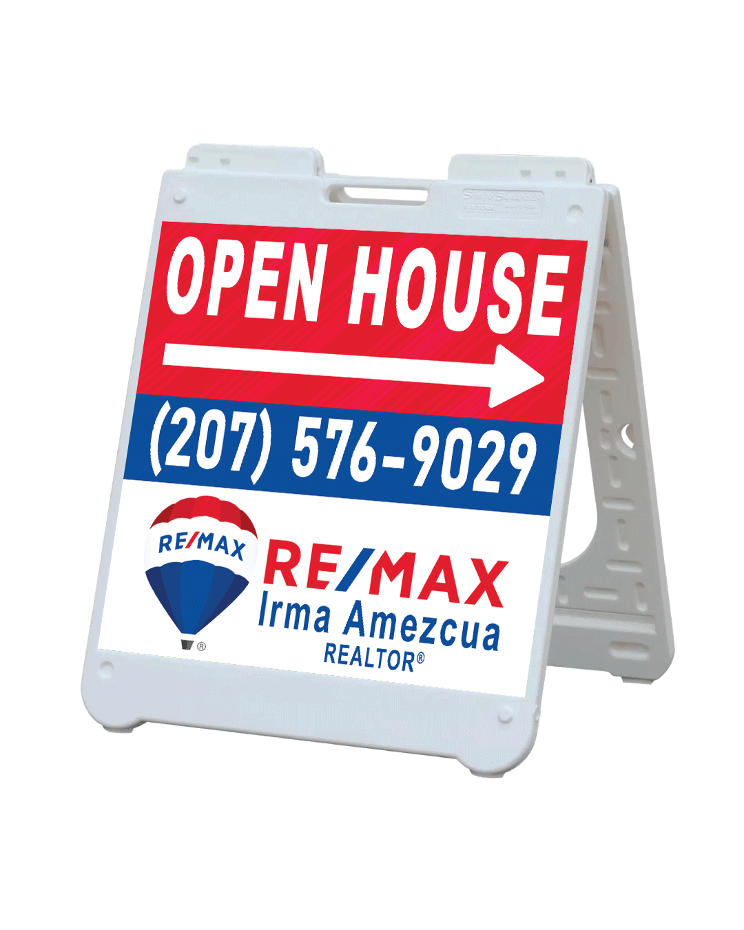 Remax Red and Blue A-Frame Sign 24x24