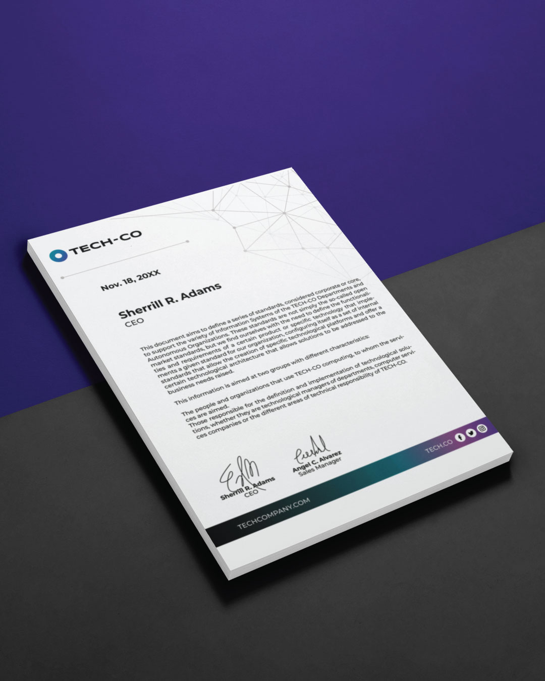 Degraded Line Letterhead