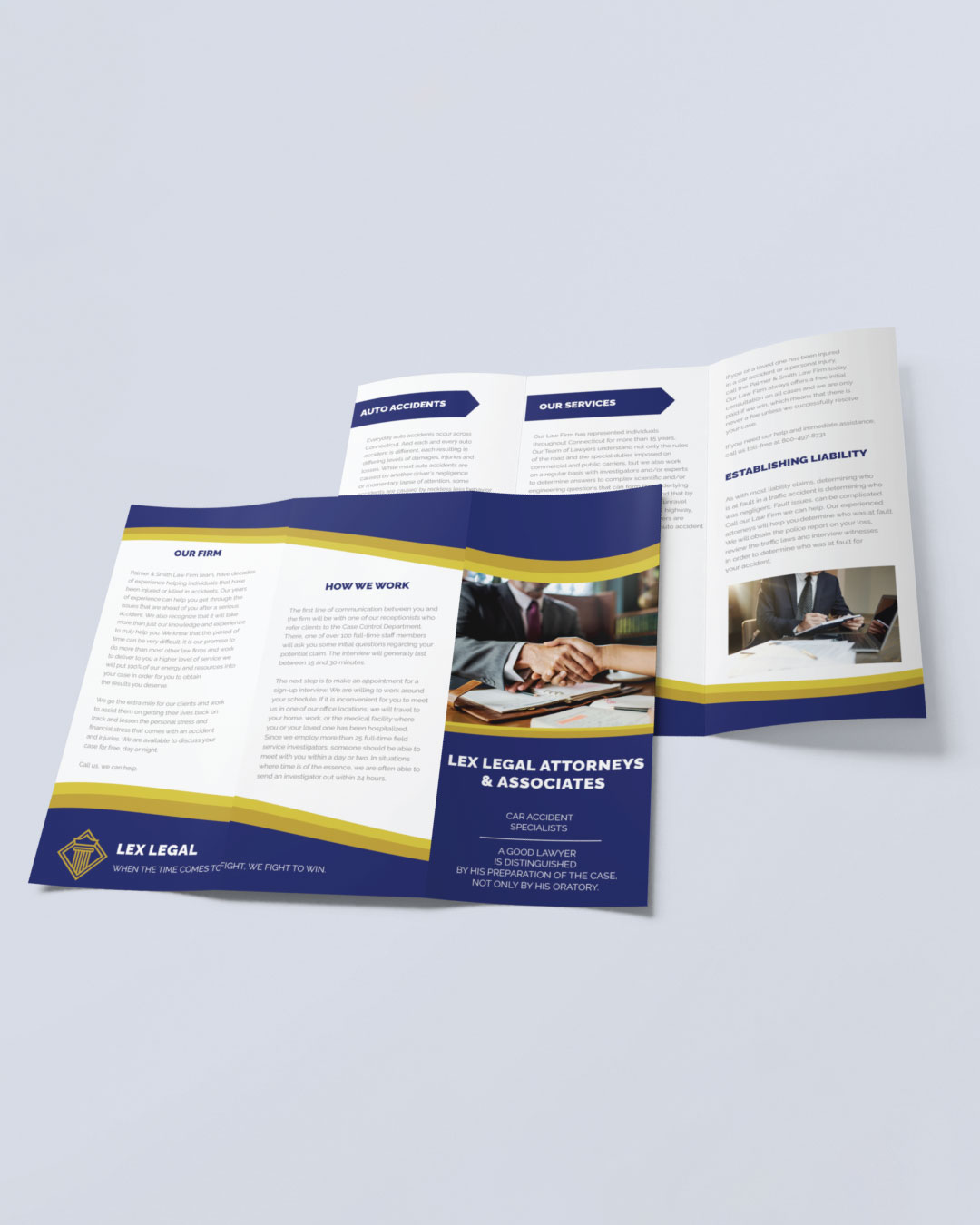 Colorful Organic Curves Brochures