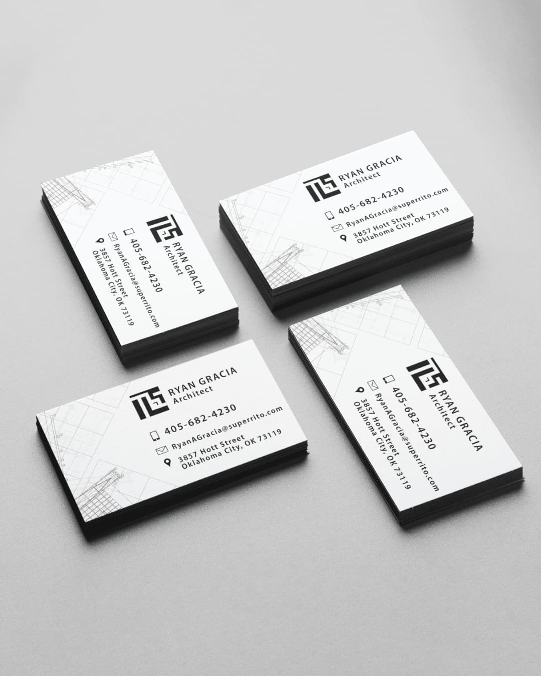 Black Painted Edge Business Cards AP Printing - Black Painted Edge Business Cards - Custom Printing Services