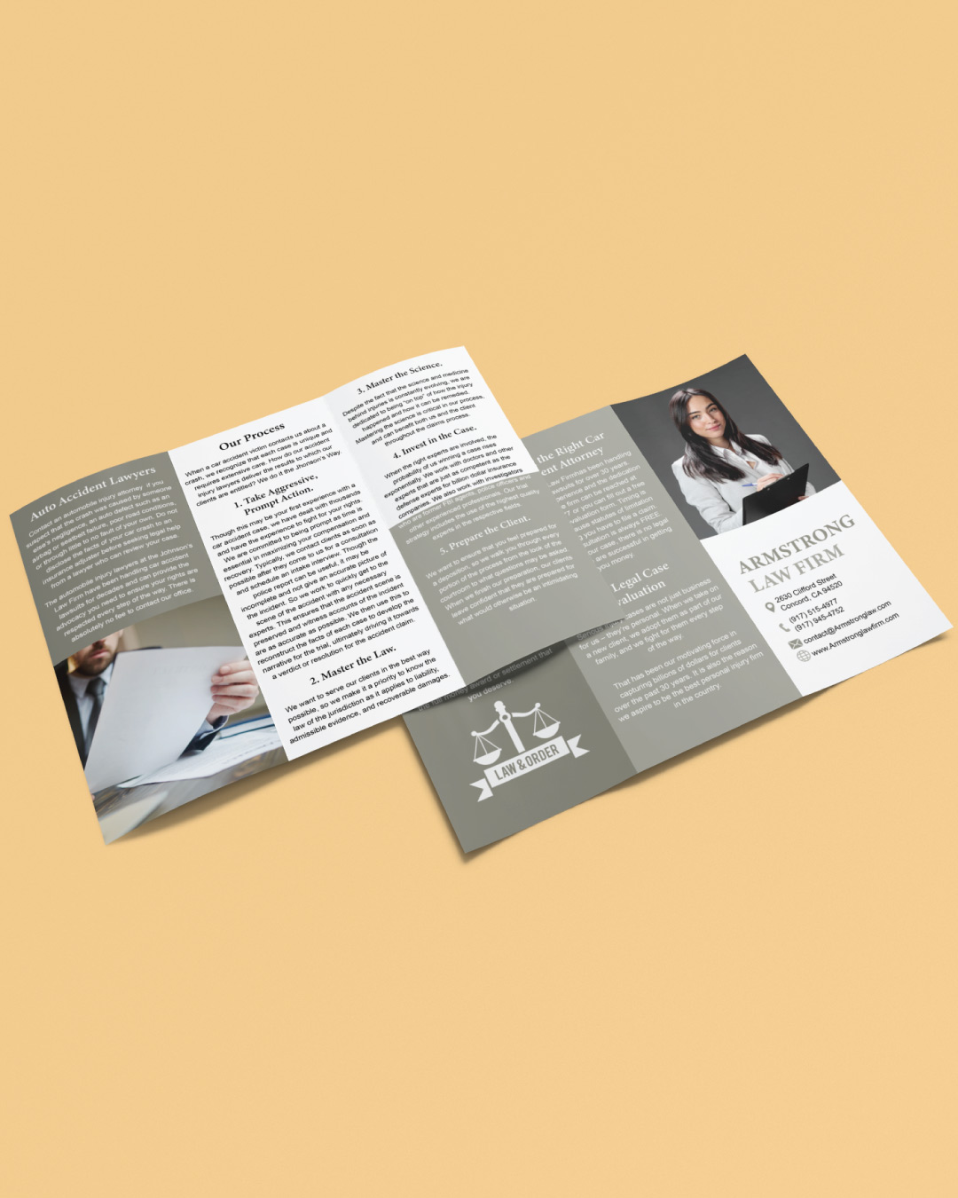 Simple Beige Design Brochures