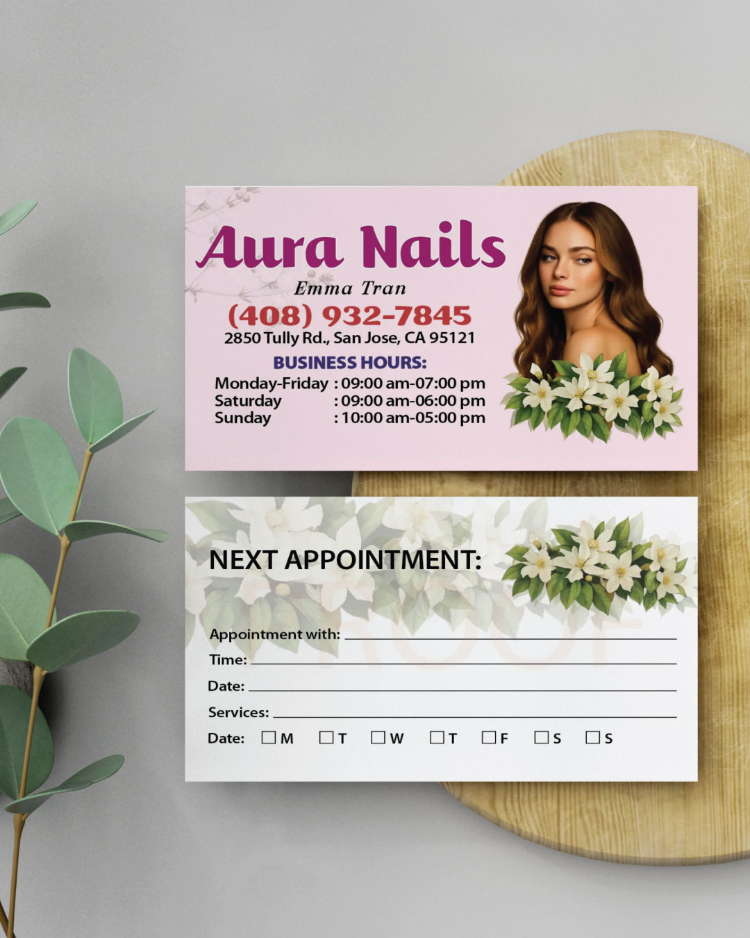 Bloom Beauty Standard Business Cards AP Printing - Bloom Beauty Standard Business Cards - Custom Printing Services