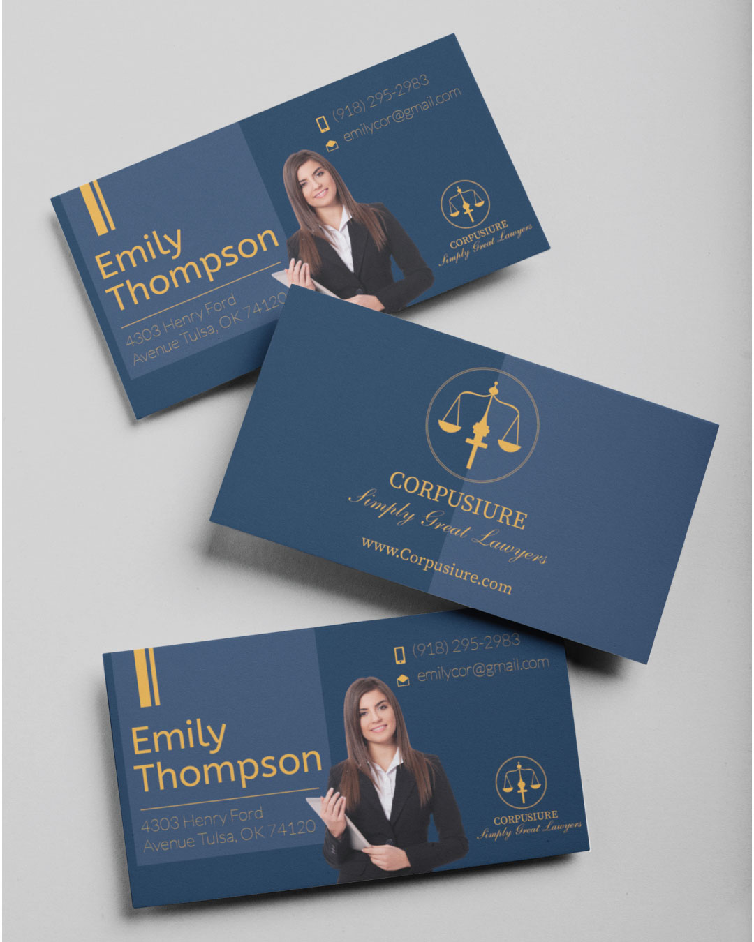 Beautiful Blues Standard Business Card