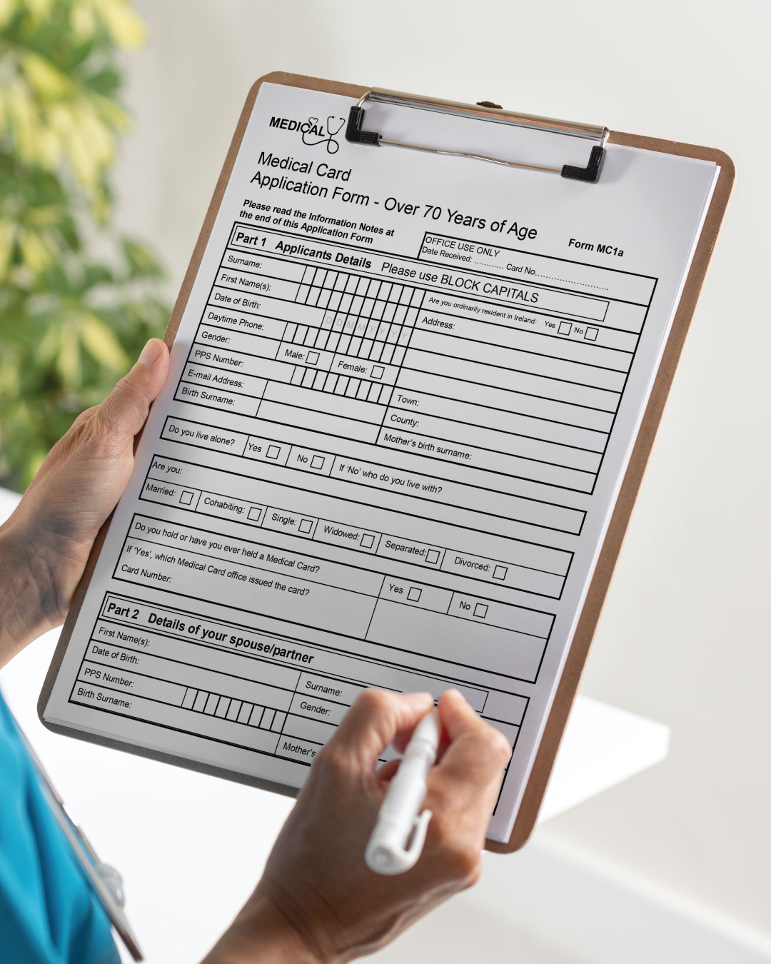 Sample Medical Card Form