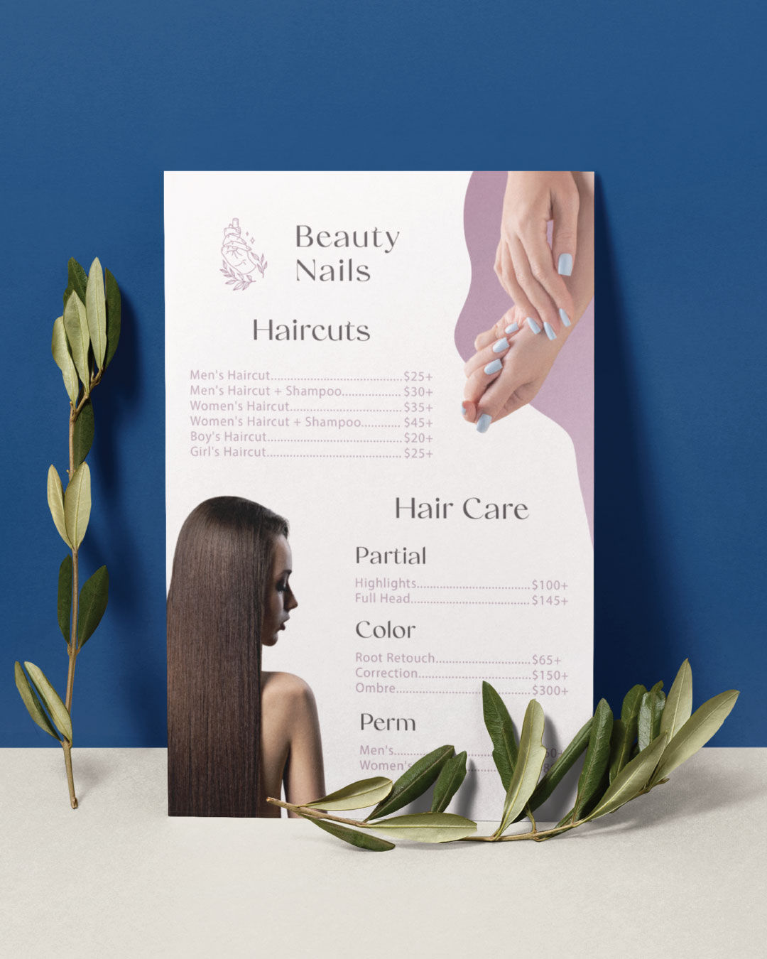 Menú Cabello y Uñas