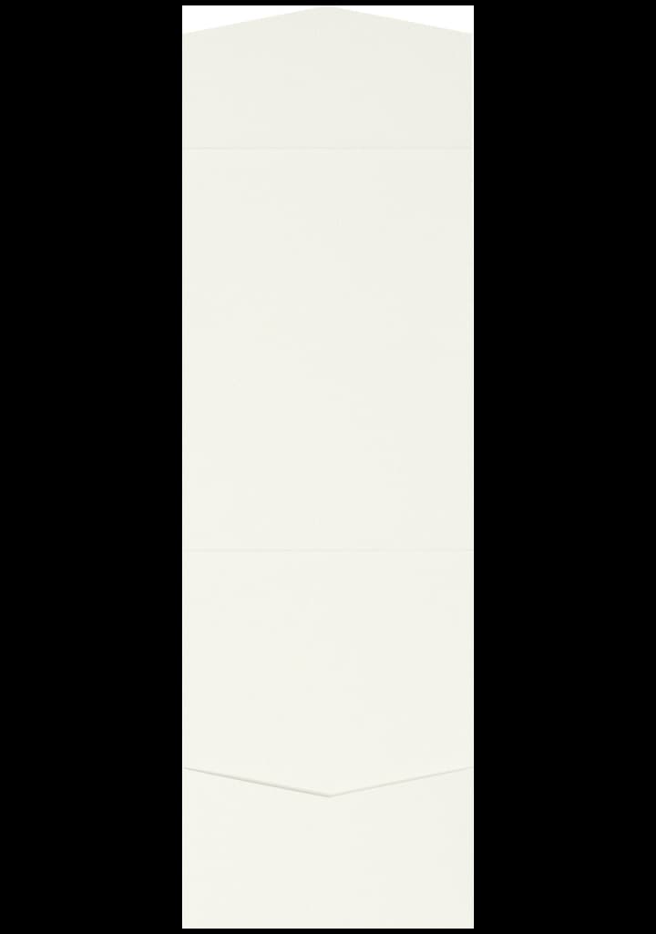 A7 Cascade Warm White Felt Pocket & Folder Invitation