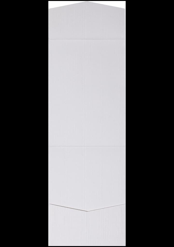 Bright White Linen Pocket & Folder Invitation Card, A7 Cascade