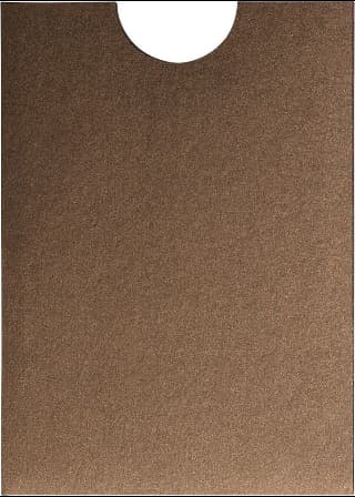 Bronze Brown Metallic Sleeve, 5" x 7" Pocket & Folder Invitation