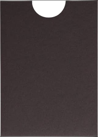 Chocolate Brown Solid Sleeve, 5" x 7" Pocket & Folder Invitation