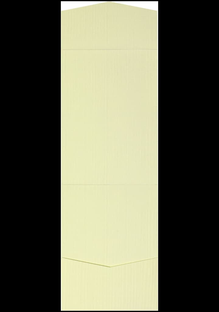 Classic Ivory Linen Pocket & Folder Invitation Card, A7 Cascade
