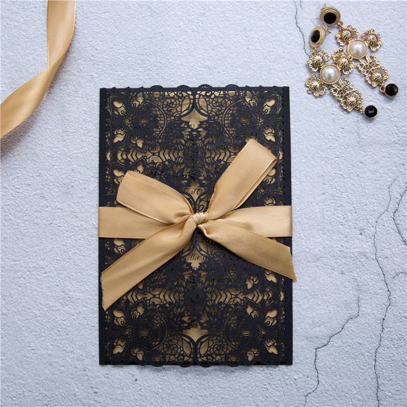 Laser Cut Template JP1 Wedding Invitation