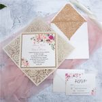 Laser Cut Template JP3 Wedding Invitation