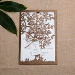 Lovely Dancing Girl Laser Cut Wedding Invitation