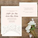 Chantilly Lace Fancy Luxury & Laser Cut Wedding Invitation