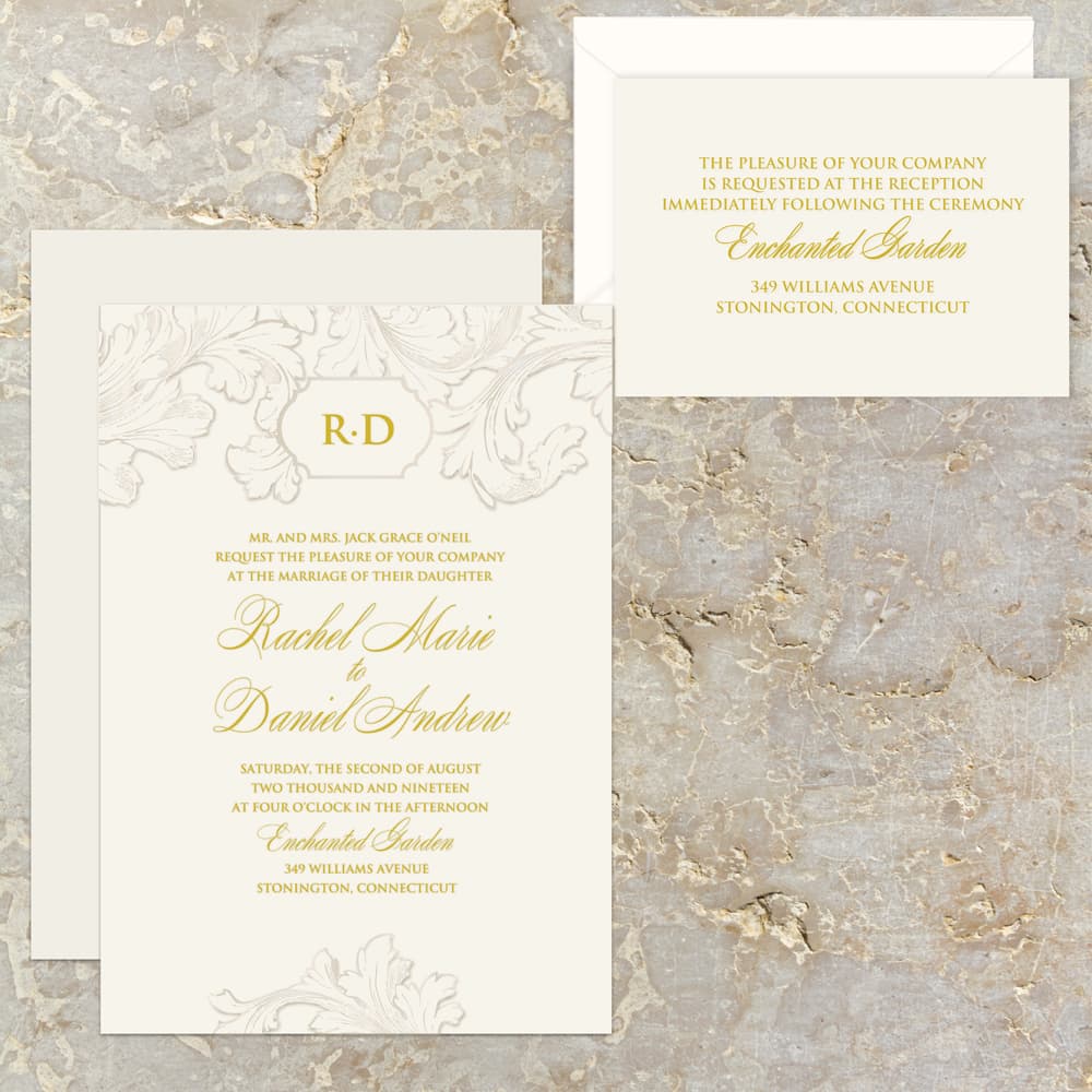 Francesco Suite Elegant Fancy Luxury Wedding Invitation