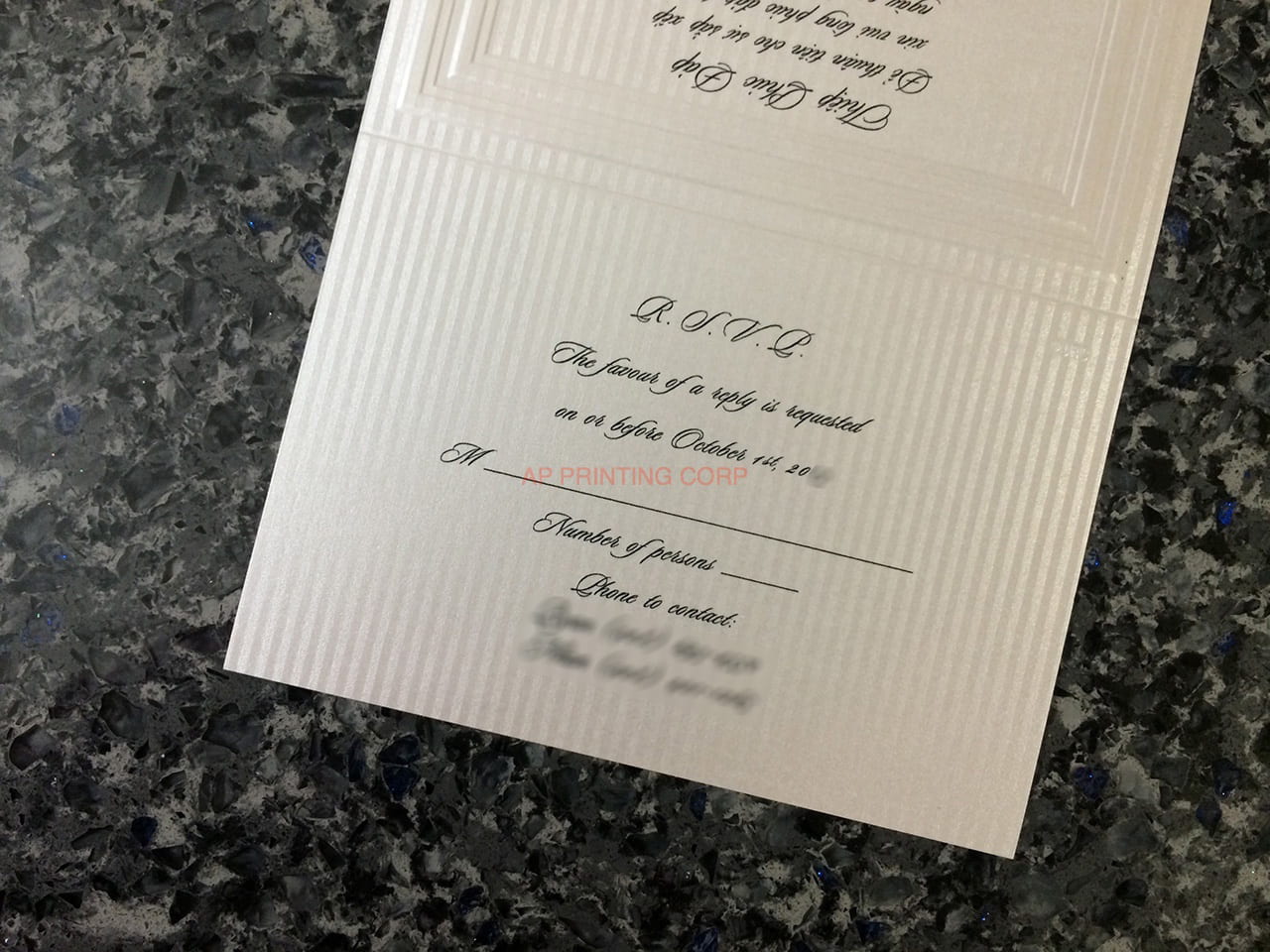 K8107 [I-12] Vietnamese & English Wedding Invitation