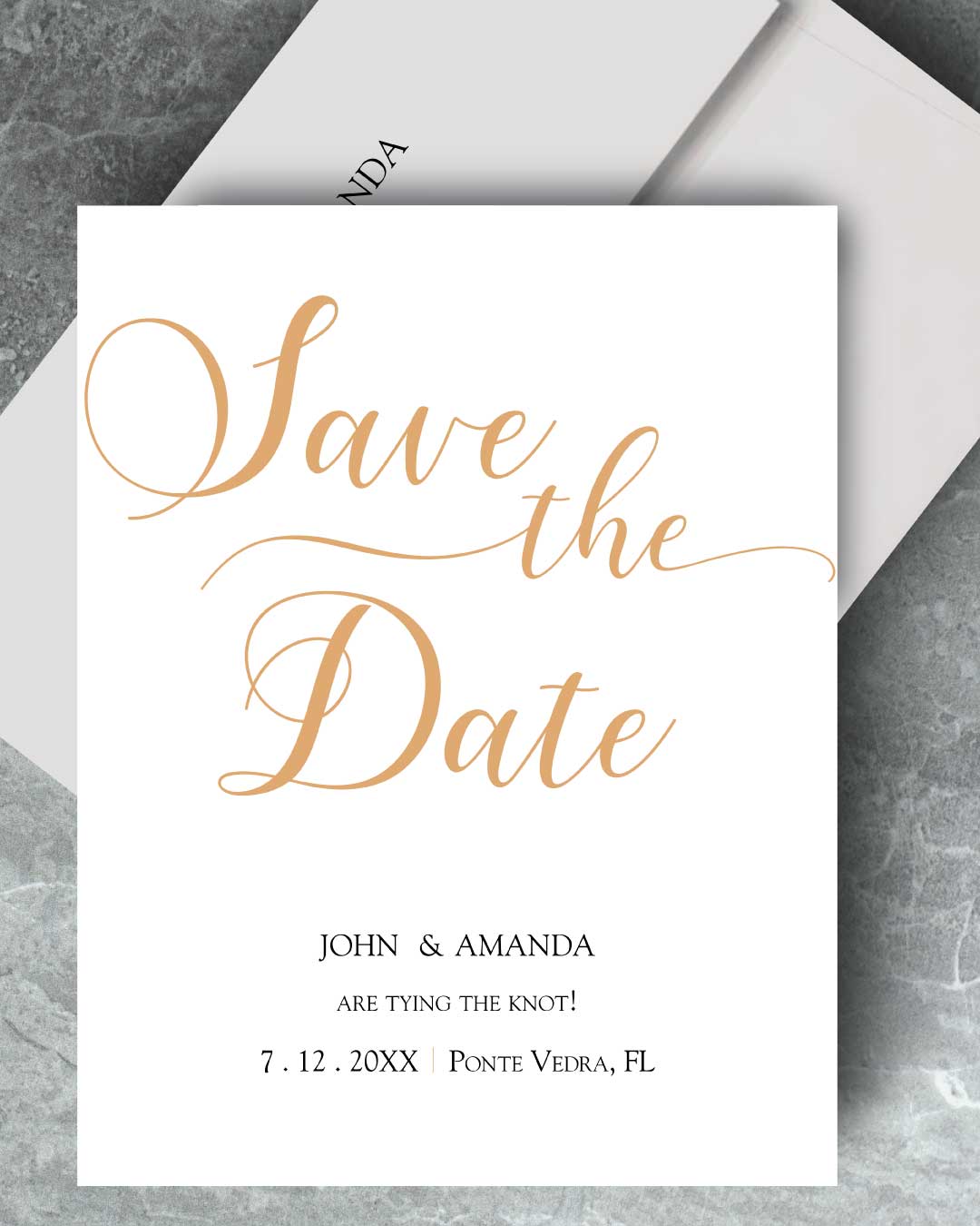 Golden Insightful Design Save The Date
