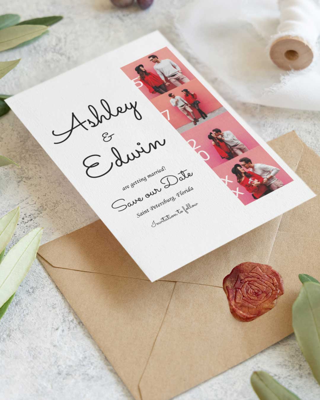 Photos Set Wedding Save The Date