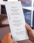 Luxurious Marble Background Wedding Menu Cards