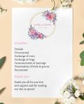 Flower Harmony Wedding Program Cards