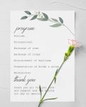Inspiration Nature Wedding Program Cards