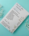 Natural Renewal Wedding Program Cards