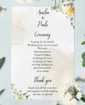 Summer Vibes Wedding Program Cards