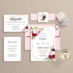 Floral and Geometric Spanish & English Elegant Flowers