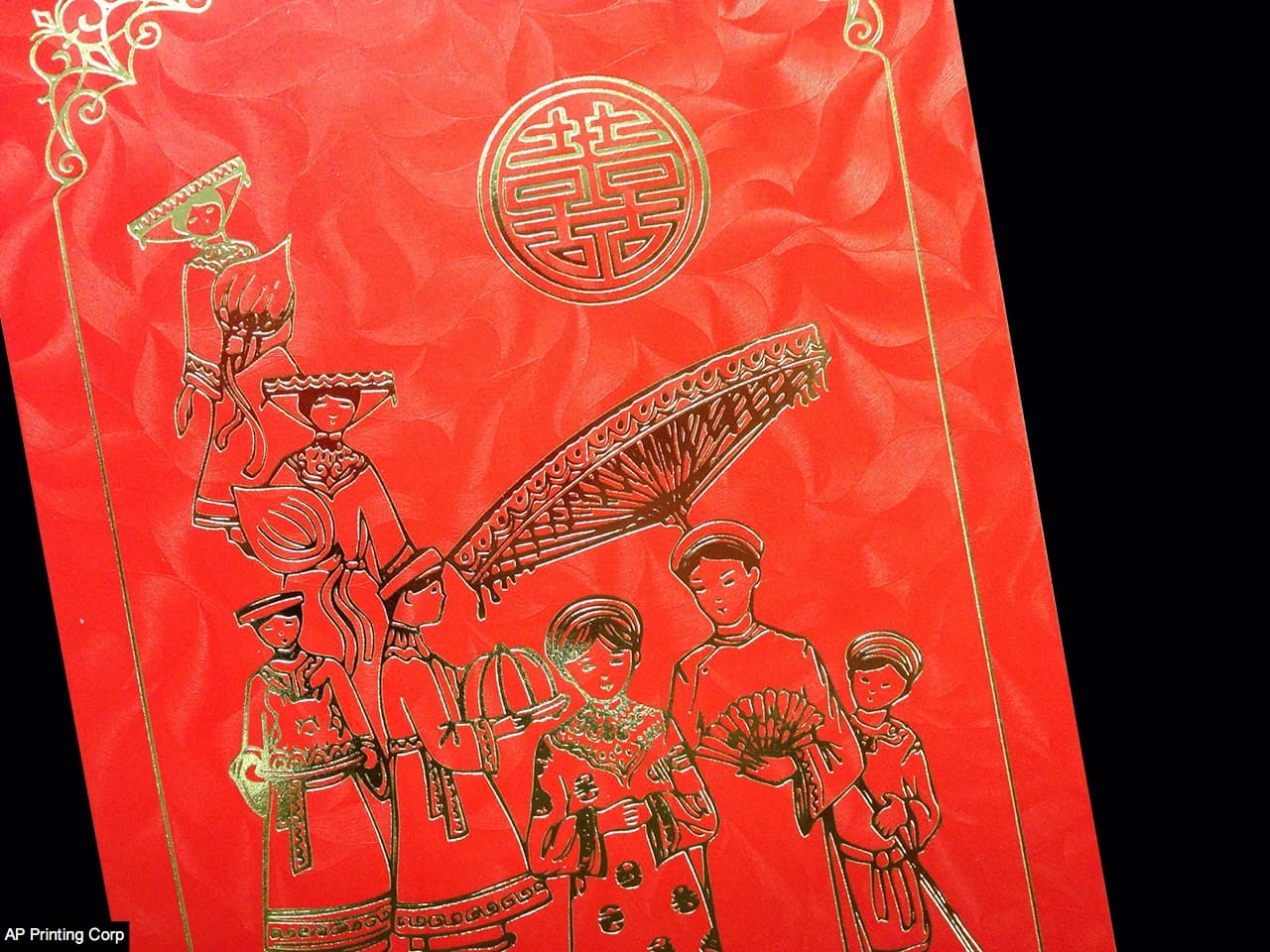 DR1-DVS-V [V-L-02] Silken Romance Bride & Groom Wedding Invitation