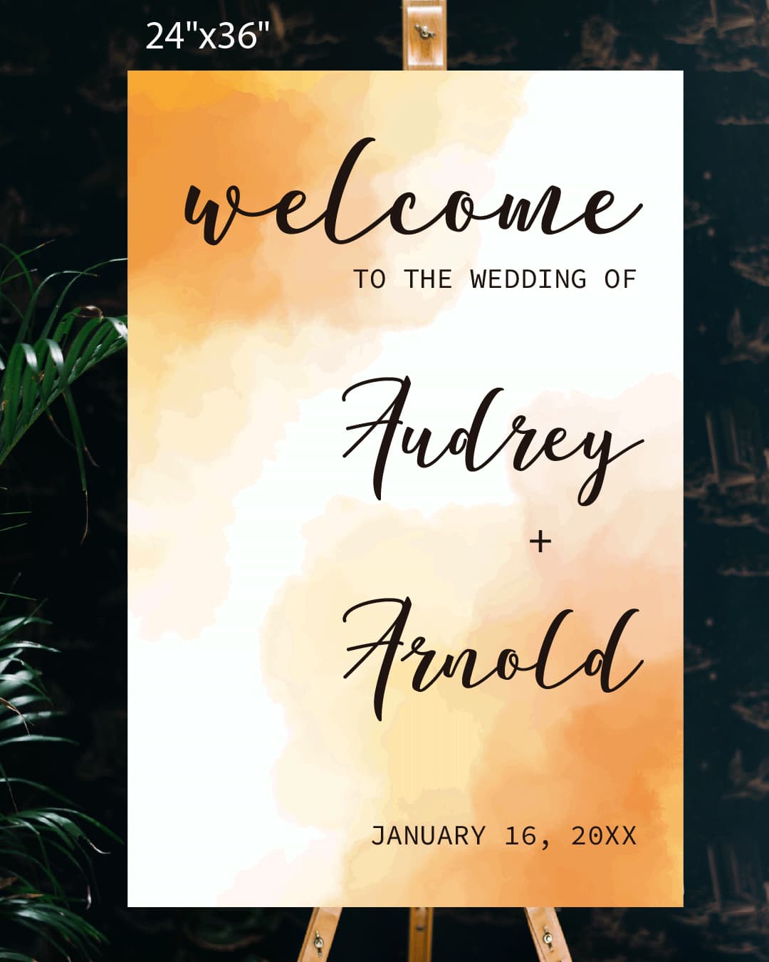 Watercolor Variety Welcome Sign