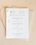 Beautiful Doves Vellum Wrapped Vietnamese & English Wedding Invitation