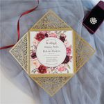 Iron Gate Fold Laser Cut Wedding Invitation