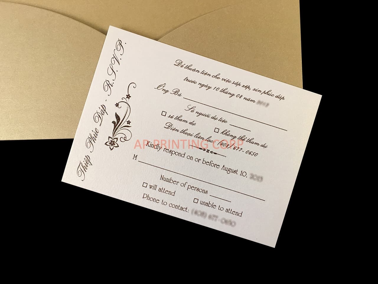 CL-SLIDER-57 N-M White Flowers, Lace Trims Laser Cut Wedding Invitation