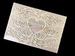 CL-WRAP-66 M-M Midnight Variety of Flowers Laser Cut Wedding Invitation
