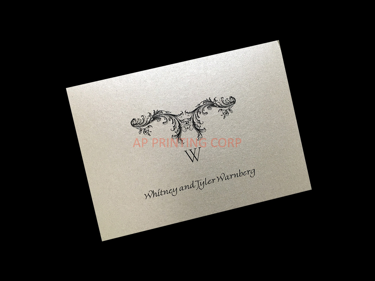 Baroque Elements [CC-50] Fancy Luxury Wedding Invitation