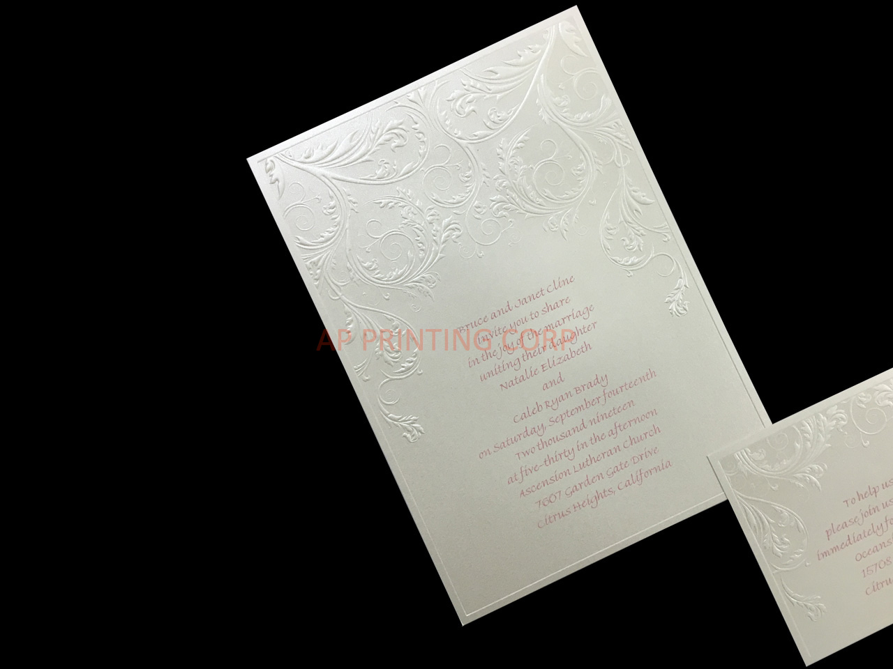 Latte Dream [CC-35] Fancy Luxury Wedding Invitation