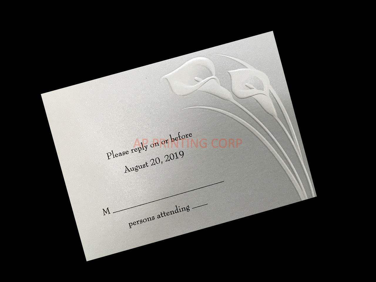 Classic Callas [CC-35] Fancy Luxury Wedding Invitation