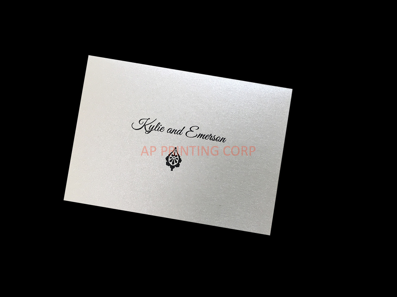 Latte Ecru Whisper [CC-80] Fancy Luxury Wedding Invitation
