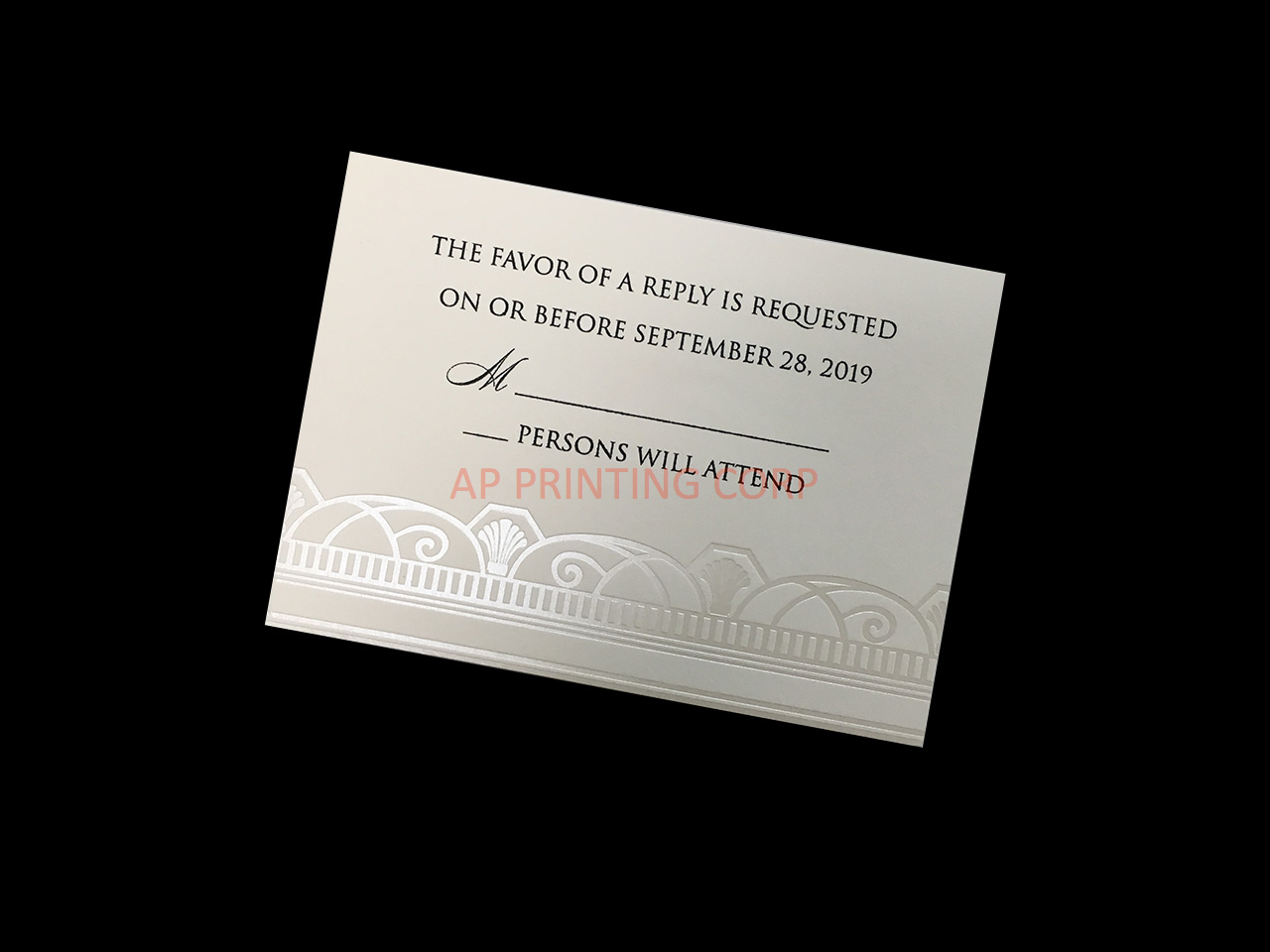 Decadent Deco [CC-67] Fancy Luxury Wedding Invitation