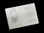 Silver Chandelier [CC-25] Fancy Luxury Wedding Invitation