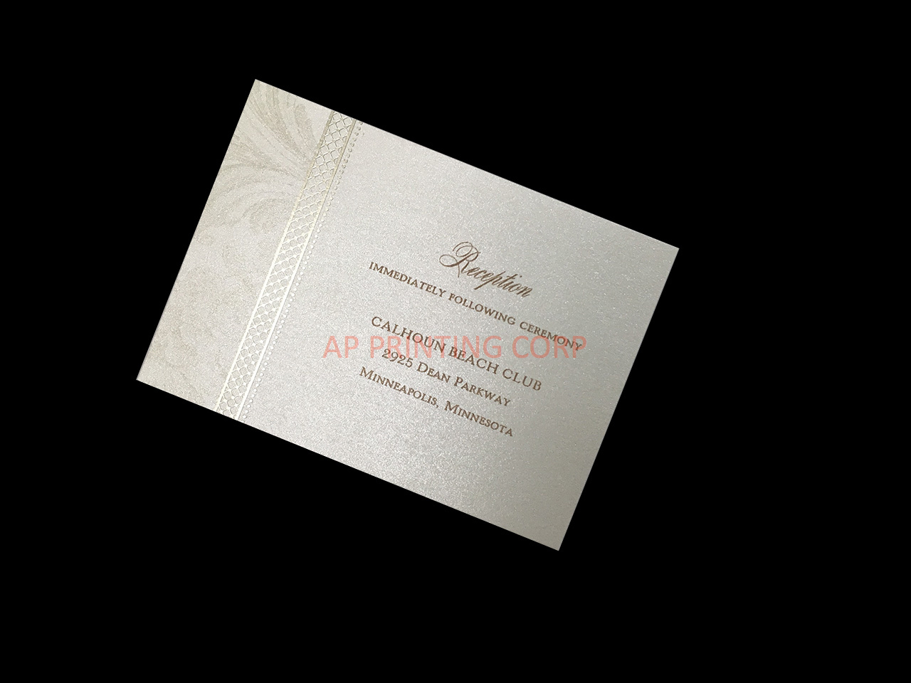 A Fine Flourish [CC-66] Fancy Luxury Wedding Invitation